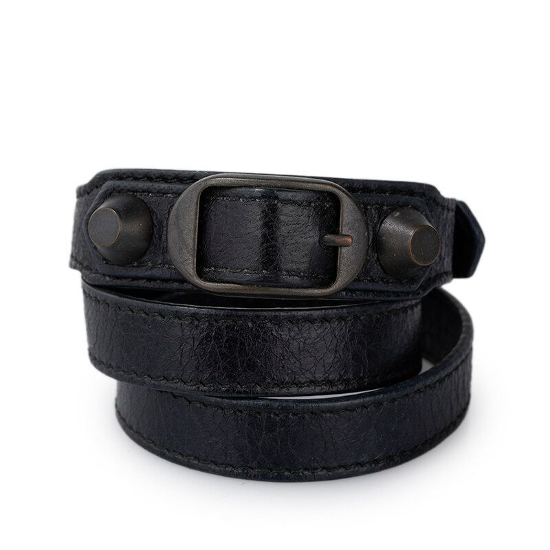 Balenciaga Black Giant Triple Tour Bracelet 12345 118577985