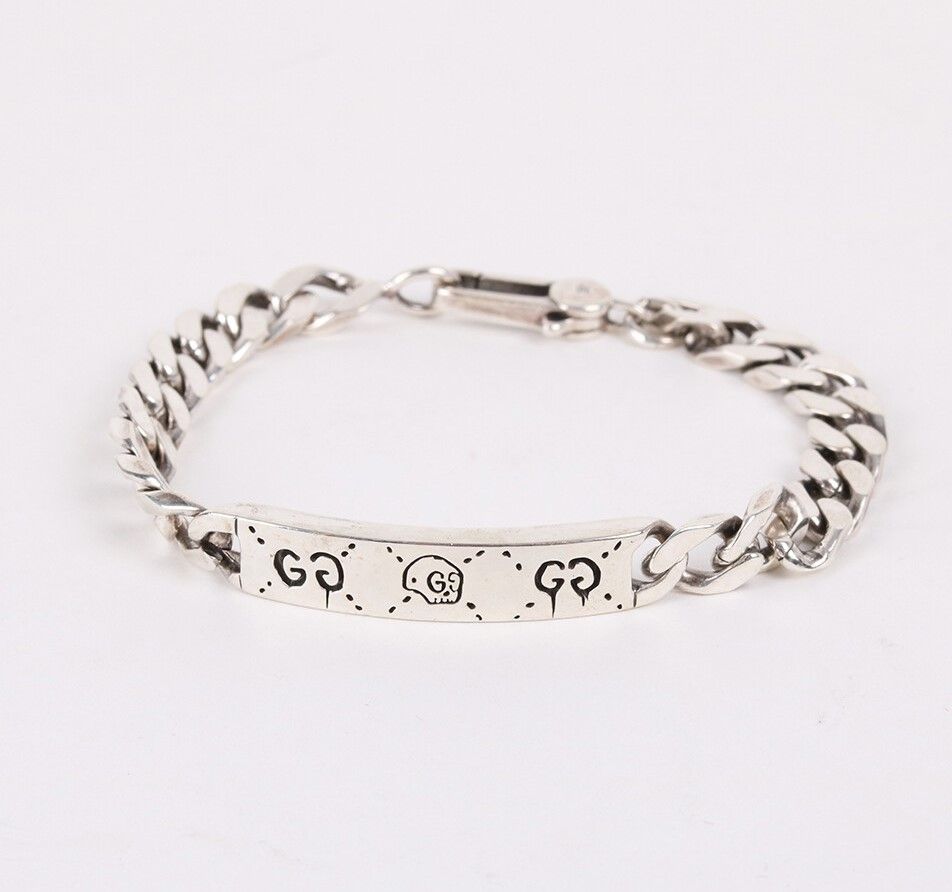 Gucci Silver Ghost Chain Bracelet 455321 31043972