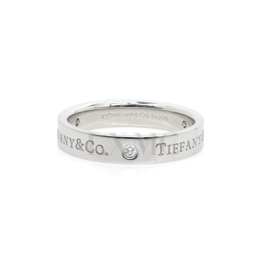 Tiffany & Co Tiffany Platinum T&CO. Diamond Band Ring Size 15 127295751