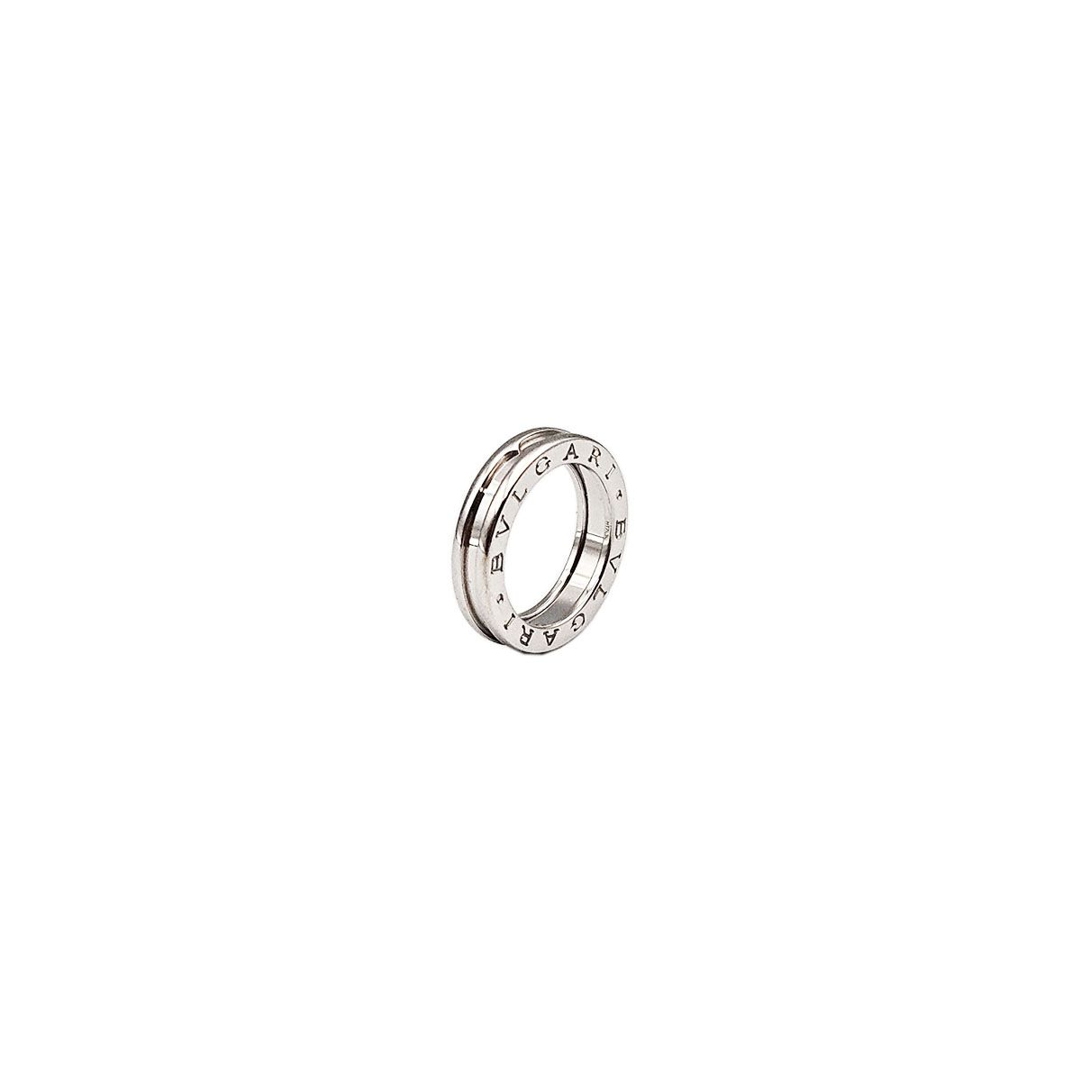 BVLGARI 336020 18K White Gold B.Zero1 Band Ring Size 10 126895651