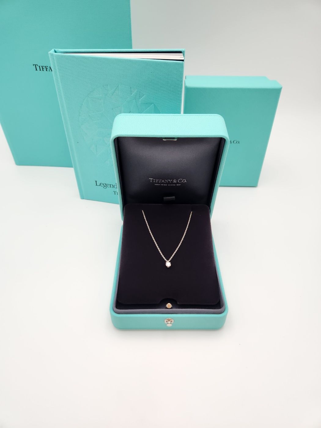 Tiffany & Co Tiffany Platinum 0.21 Carat Diamond Necklace 24 Year A+ 126952778