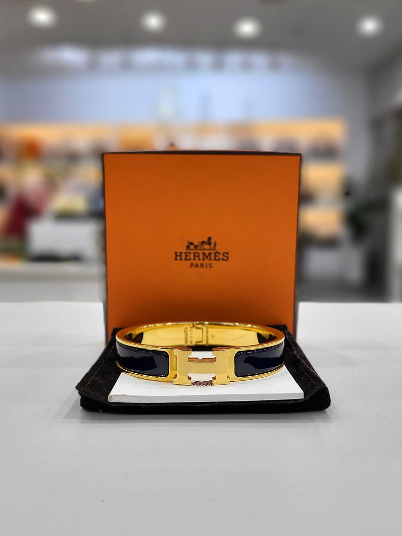 Hermes Clickash PM Navy Bracelet 123151750