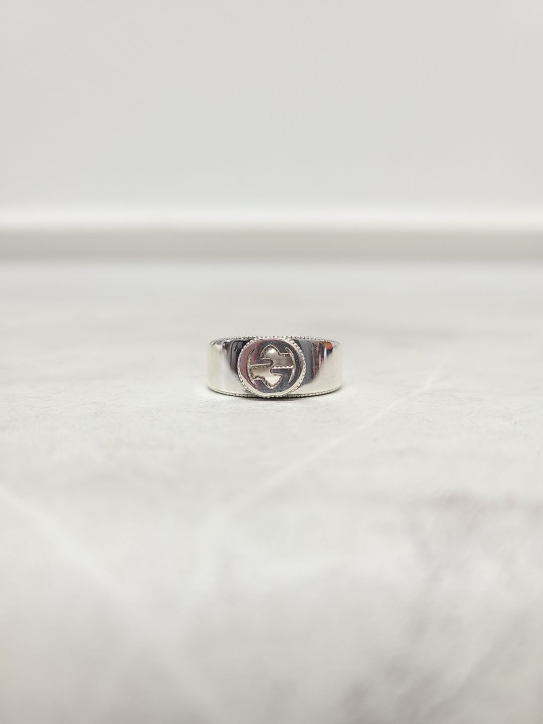 Gucci Interlocking G Sterling Silver Ring - SKU 11 125856860