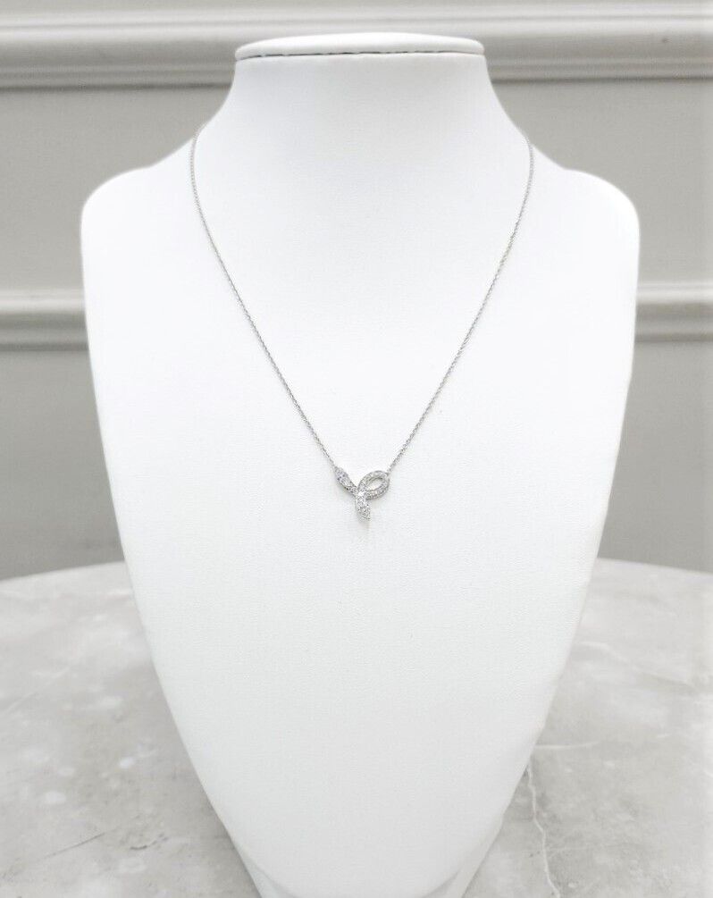 Tiffany & Co Diamond Victoria Pendant White Gold Necklace 67914932