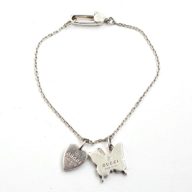 Gucci 925 Silver Butterfly Bracelet 71819005