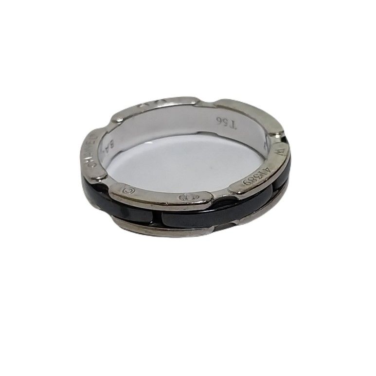 CHANEL Ultra Ceramic 18k White Gold Ring 56 (Size 16) 87962872