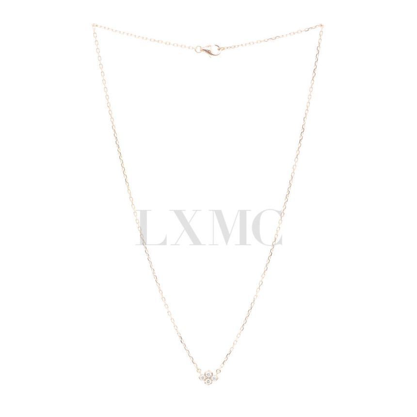 Cartier Hindu Floral Diamond Necklace Yellow Gold 124371621
