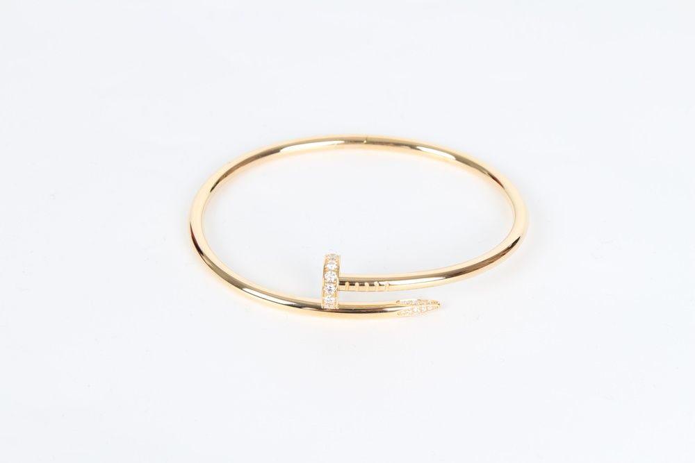 Cartier Juste un Clou Diamond Nail Bracelet Yellow Gold 19 77842127