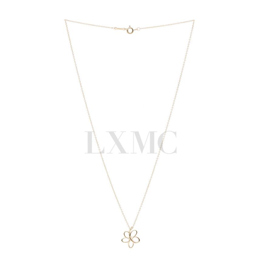 Tiffany & Co Tiffany Paloma Picasso Villa Flower Necklace Gold Necklace 121719064