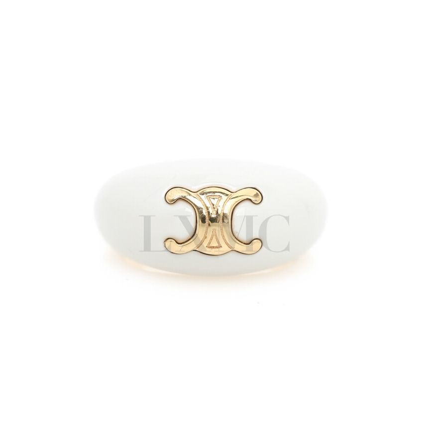 Celine Triomphe Ring White Gold 50 SCA424 118548382
