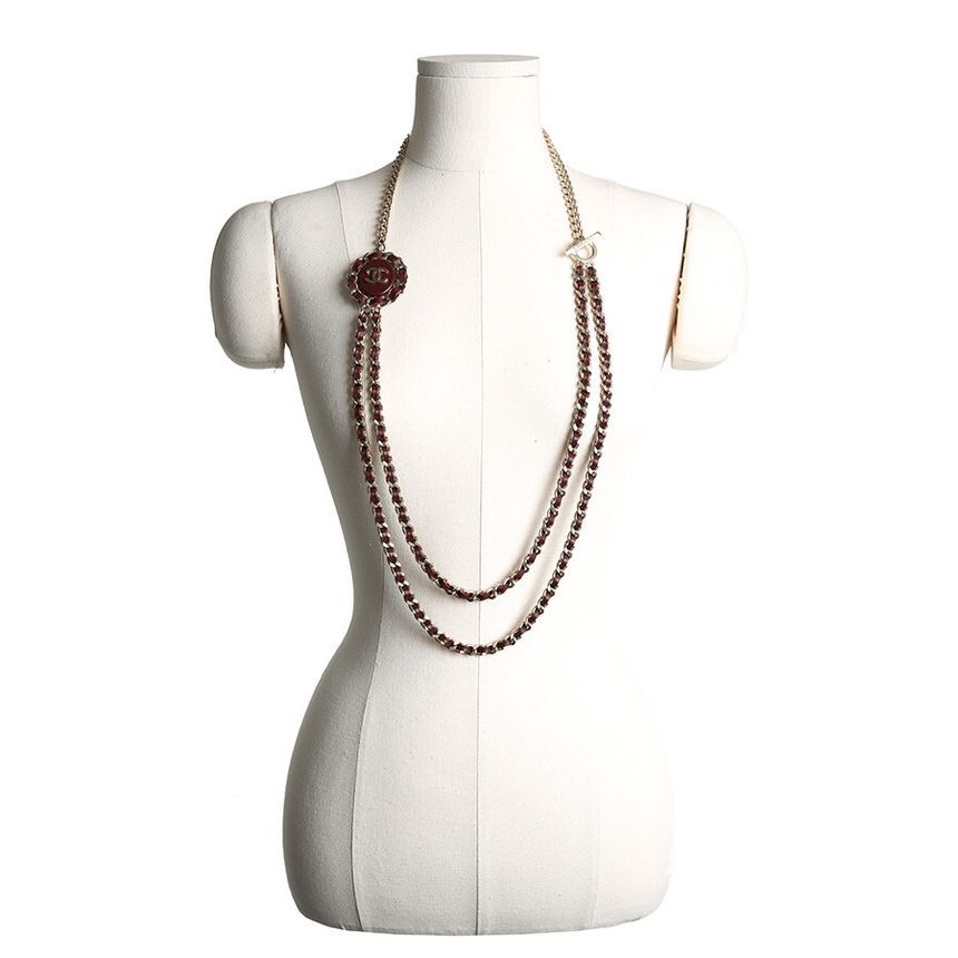 CHANEL Coco Mark Chain Belt Gold Chain Necklace 2016 118772812