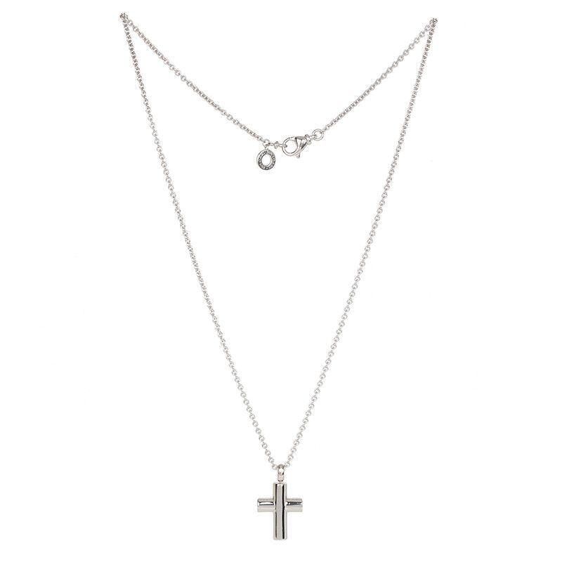 Bulgari White Gold Cross Pendant Necklace 59722677