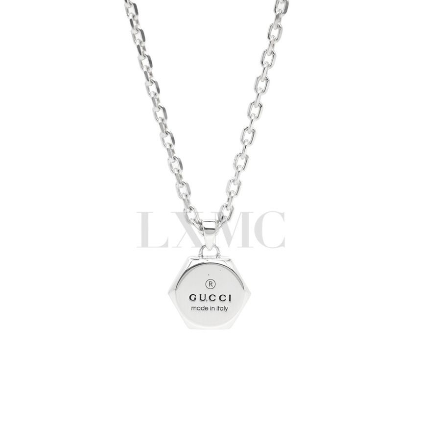 Gucci Silver Necklace with GG Logo Embossing 779175 103858228
