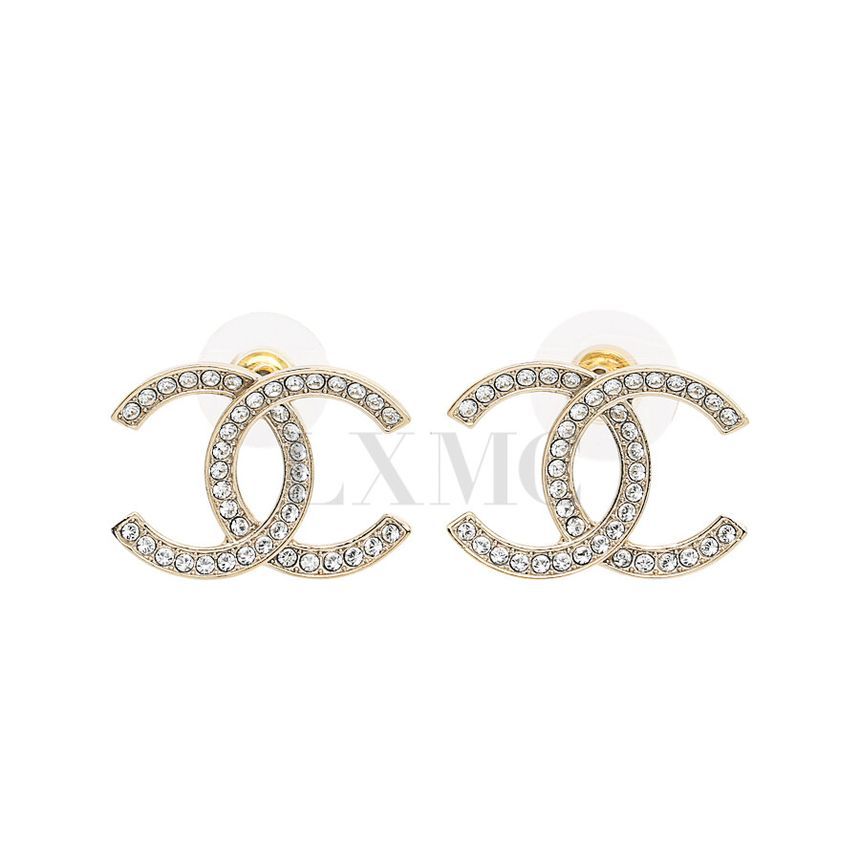CHANEL CC Cubic Gold Earrings ABC292 91313570