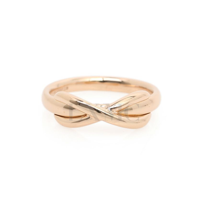 Tiffany & Co Tiffany Infinity Ring 18K Rose Gold Ribbon Ring 7 94504427