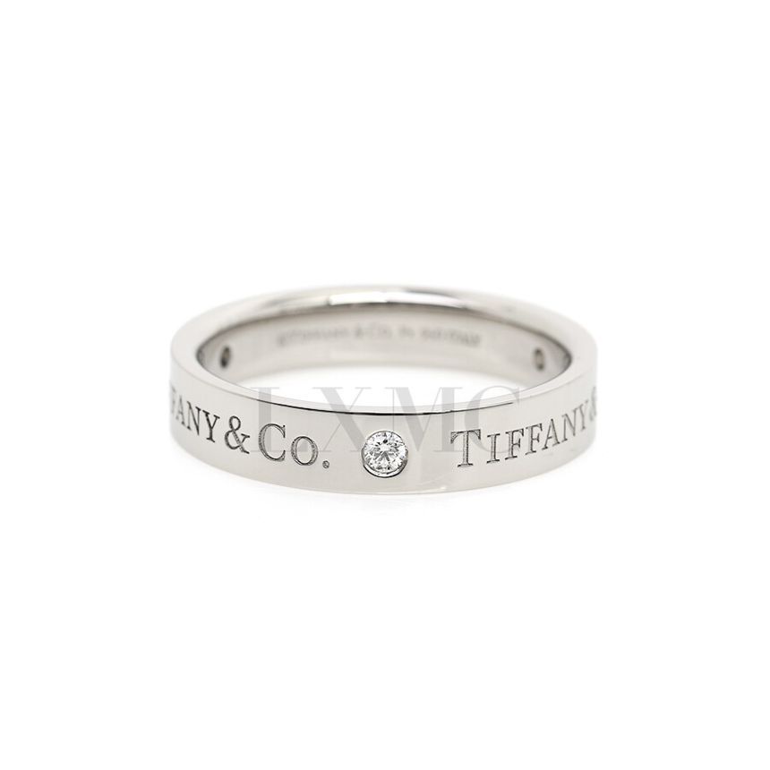 Tiffany & Co Tiffany Platinum Diamond Band Ring 14 86673729