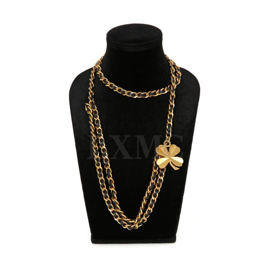 CHANEL Clover Chain Necklace CC Chain Belt Vintage Necklace 1994 97469682