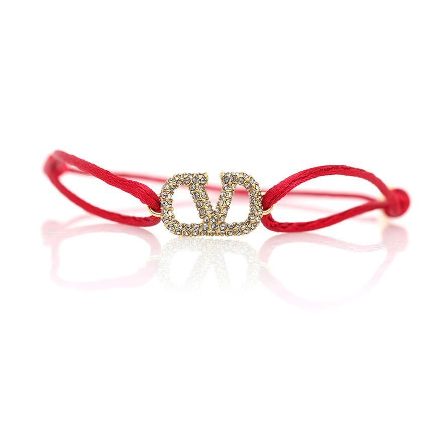 Valentino V Logo Signature Stone Bracelet 4W2J0F81YAB 76910848