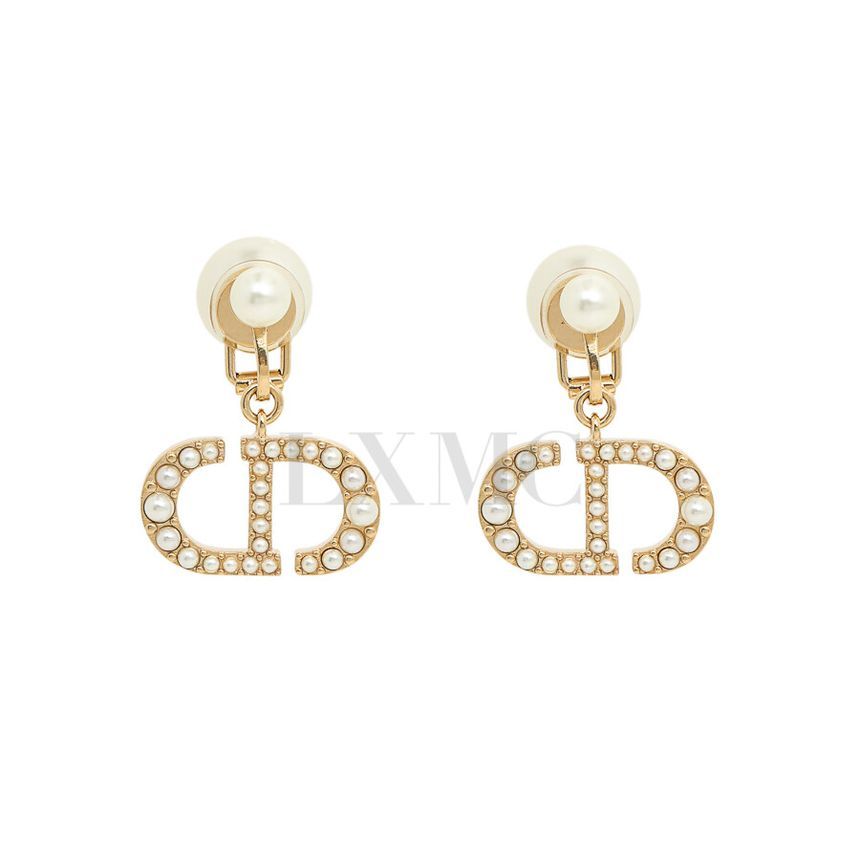 Dior Tribal Clip Earrings with Pearl Earring E1679TRIRS 73005591