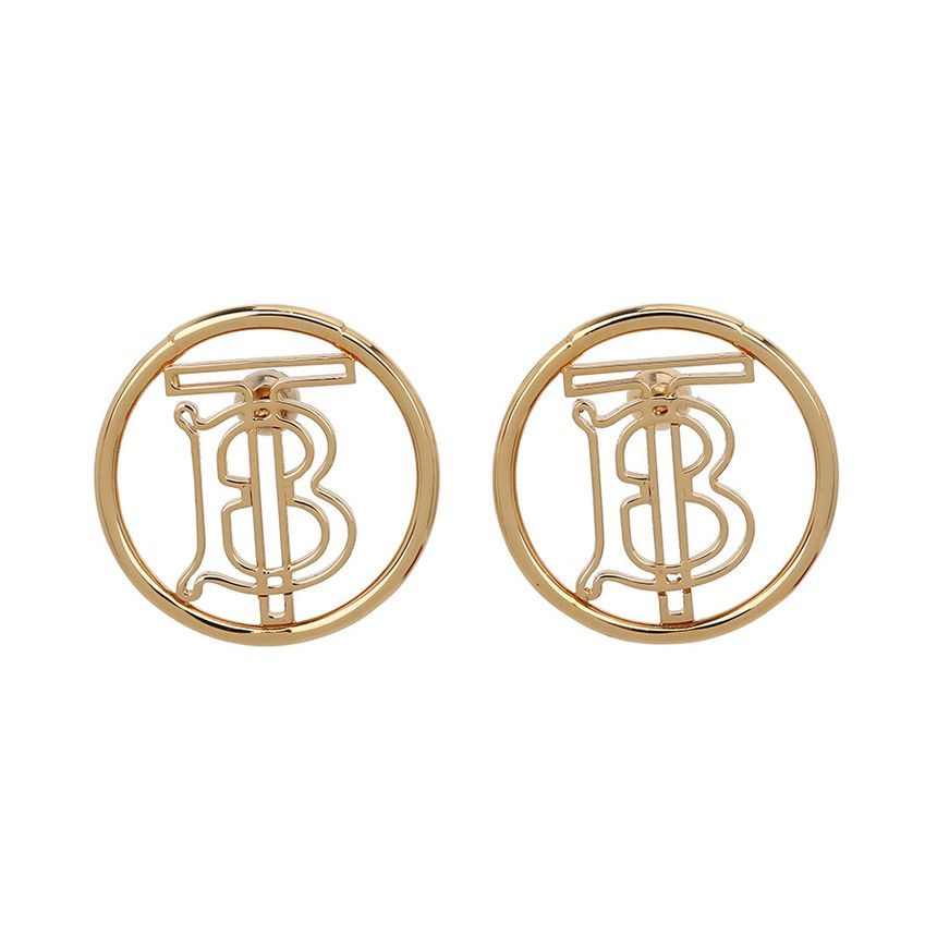 Burberry Gold Monogram TB Earrings 66954688