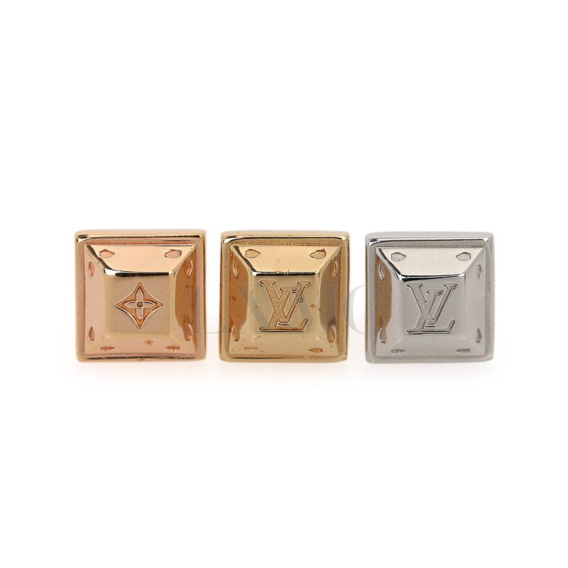Louis Vuitton Triple Nanogram Tennis Earrings M64664 51389549