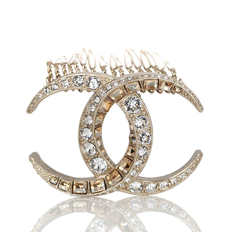 CHANEL Gold Logo Hairpin 2013 B 56567866