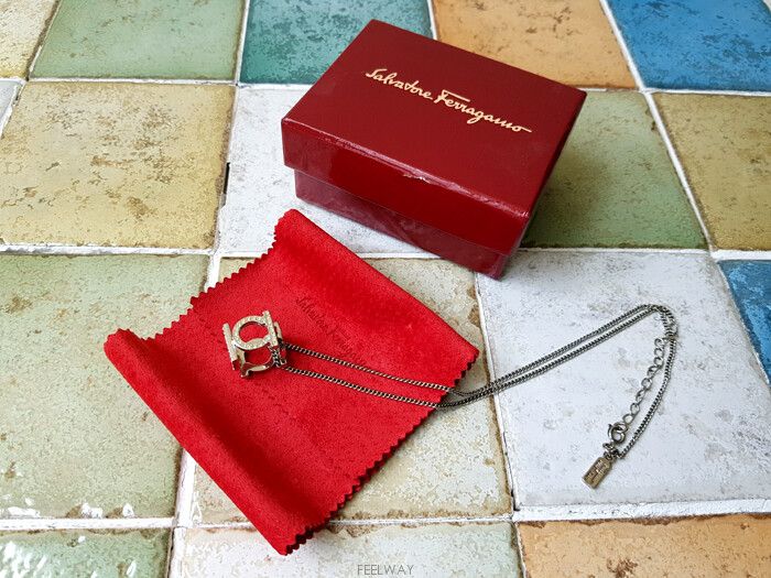 Salvatore Ferragamo Cubic Cube Necklace 124334080
