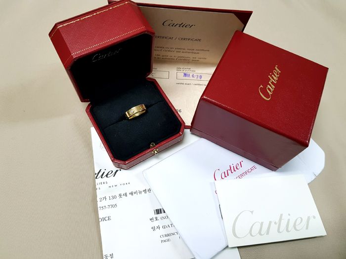 Cartier 18K 3P Love Ring 52 114228130