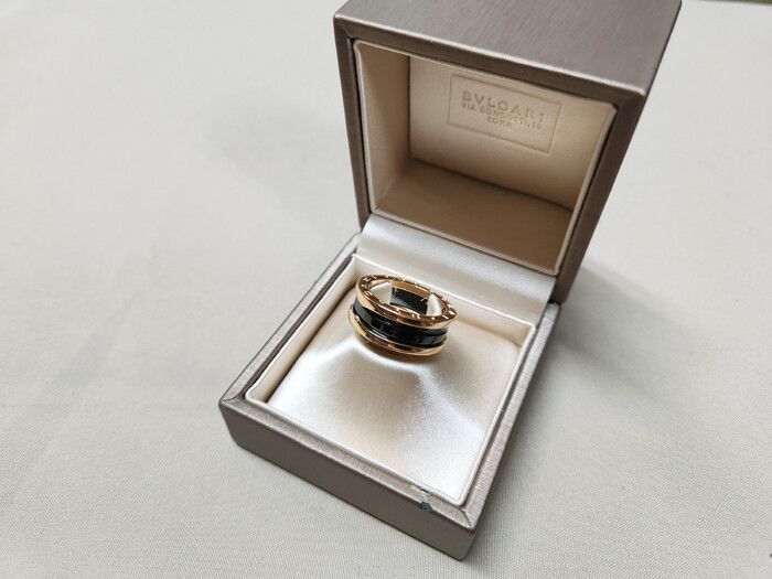 Bulgari Bvlgari B.Zero1 Ceramic Pink Gold 3-Band Ring 55 115075694