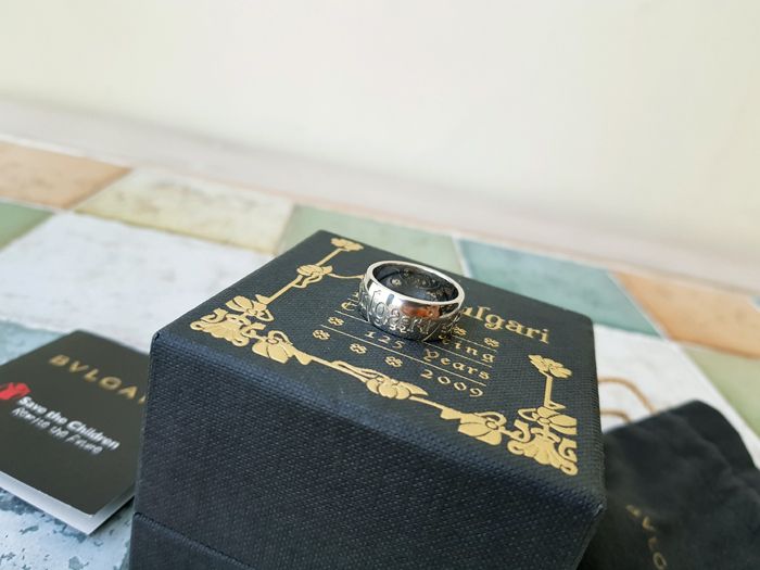 BVLGARI Be Zero One Save the Children Ring Size 53 117687425