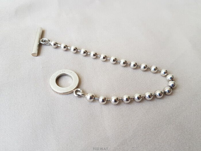 Gucci 925 Silver Ball Chain Bracelet 124358176