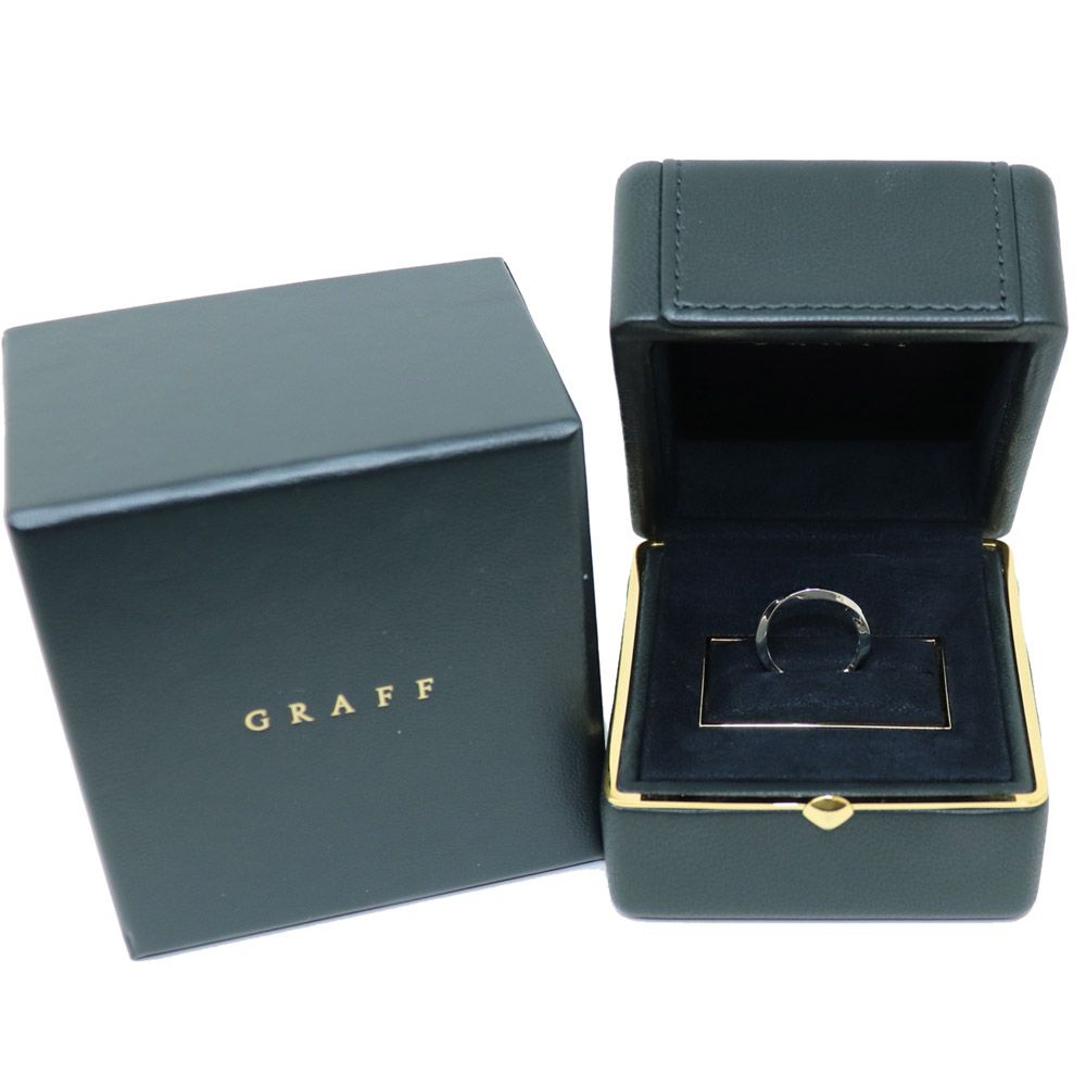 Graff Spiral Band Ring 8 White Gold Au750 18k 2022 68944514