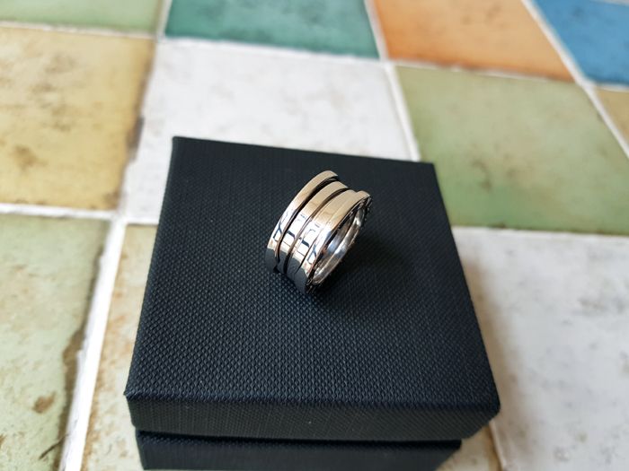 Bulgari B.zero1 Ring 3-band White Gold 52 111339094