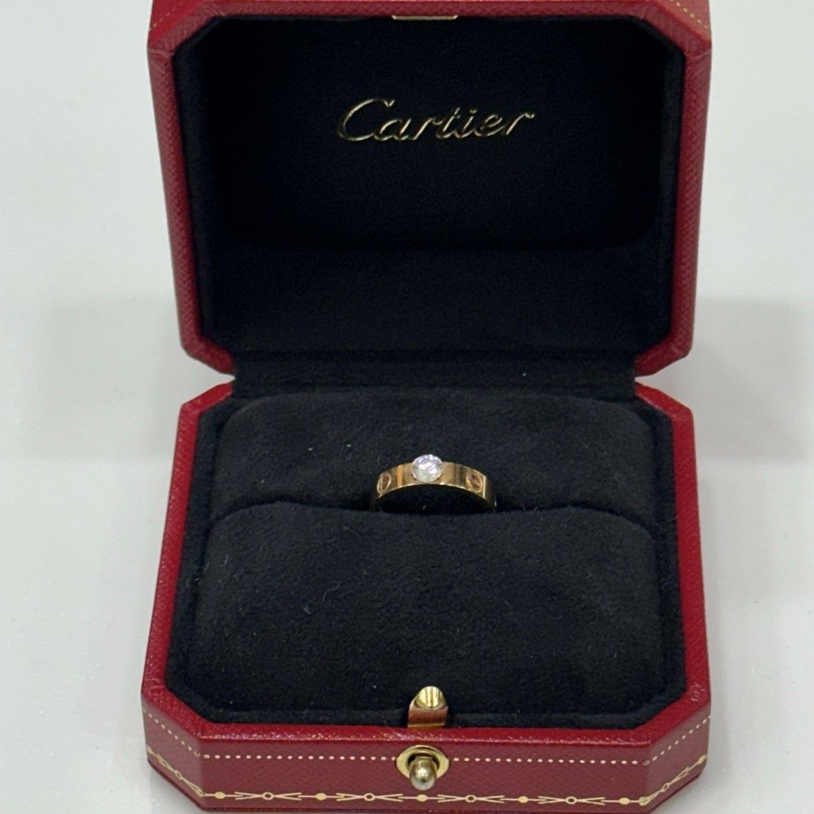 Cartier Love Ring Diamond 1p 46 0.28ct 124776744