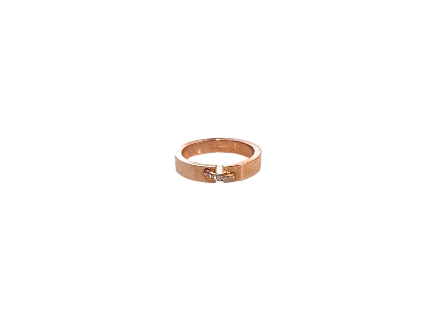 CHAUMET Liang Ebidang's Diamond Wedding Band Ring Rose Gold 52 085042 76453212