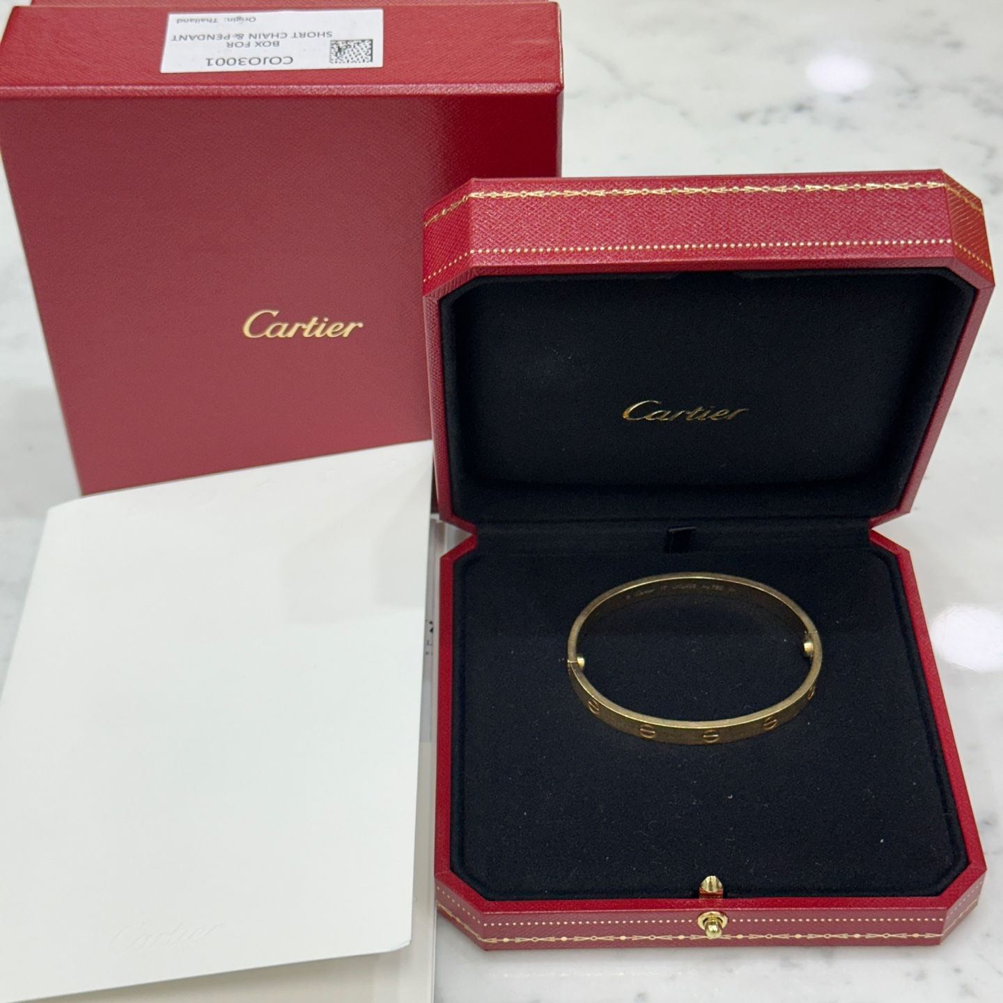 Cartier Love Bracelet Classic Yellow Gold 17 124772931