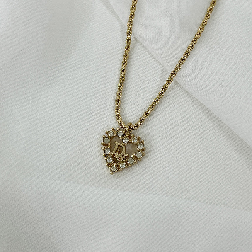 Dior Heart Cubic Pendant Necklace S241028-01 121520211