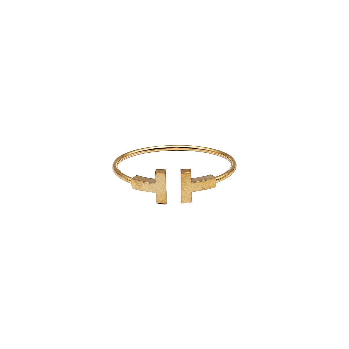 Tiffany & Co 18K Gold T Wide Wire Bracelet 2022 77257707