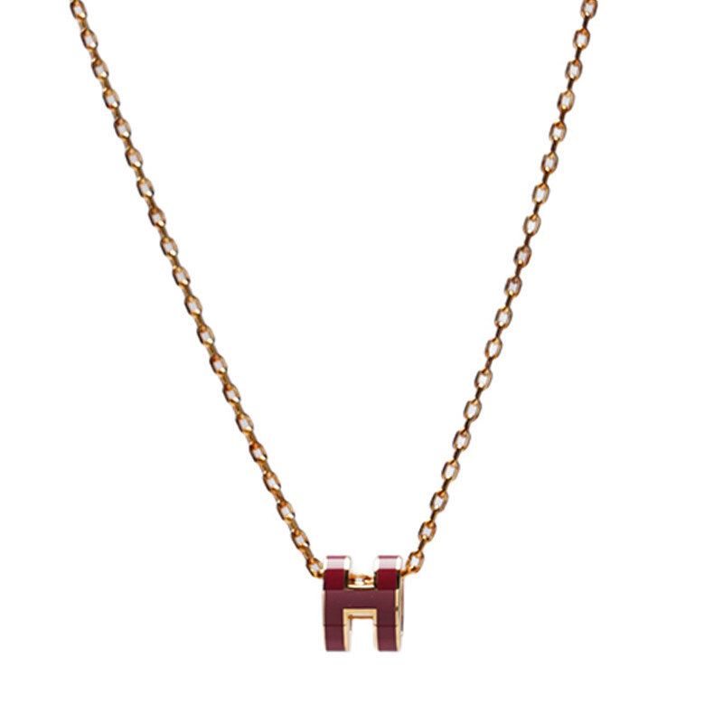 Hermes Loose Pop H Ach Necklace Mini H147992 120244819