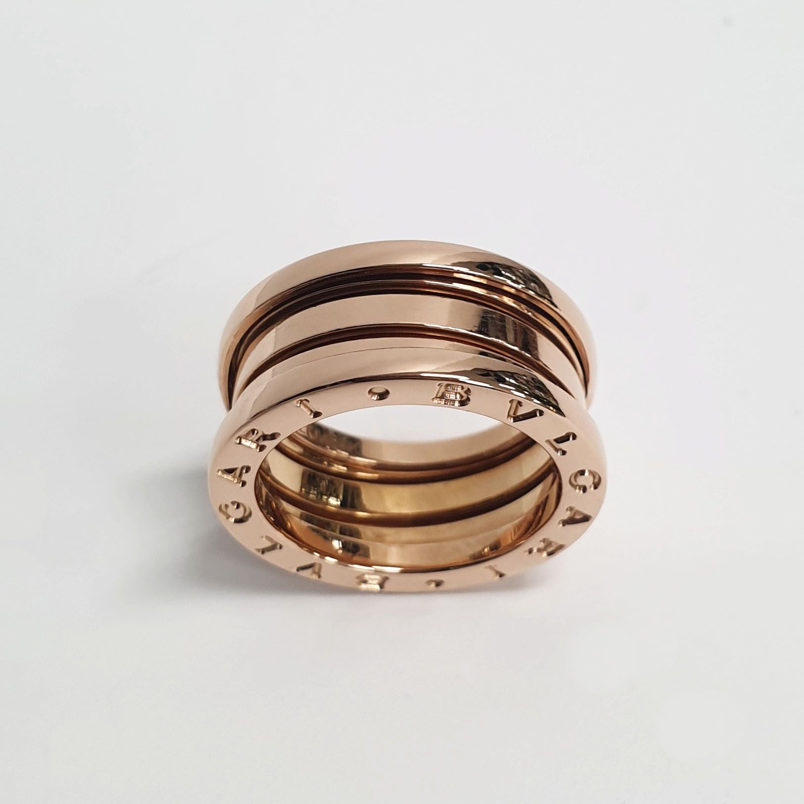 Bulgari 3-Band 18K Rose Gold Ring 335931 by Bvlgari 81794818