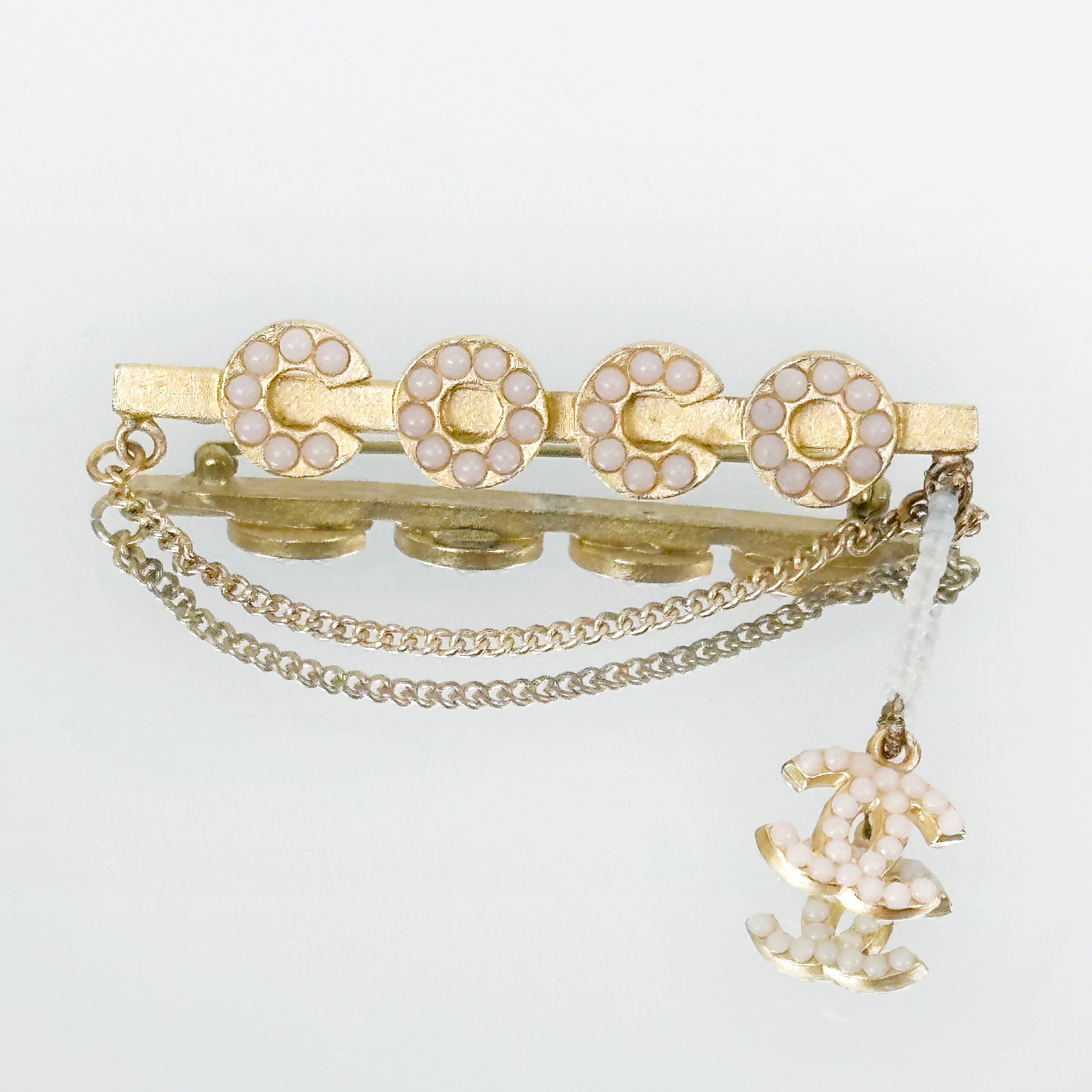 CHANEL Vintage Gold COCO Brooch 4VCHA25379 87785540