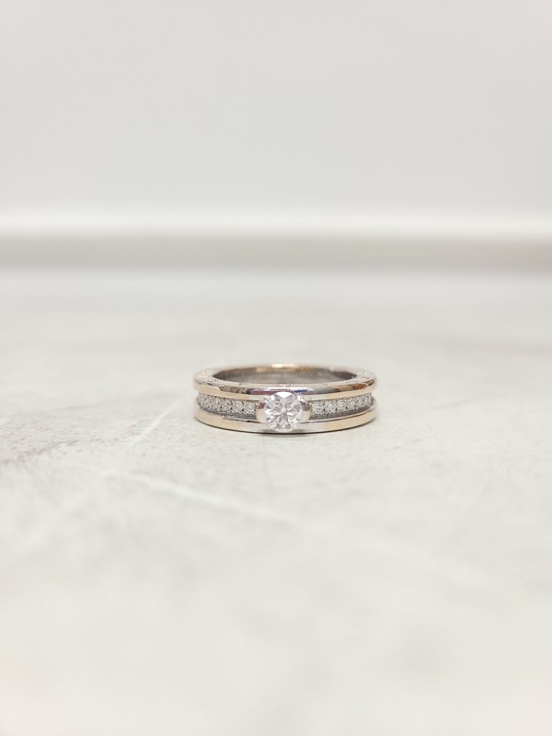 Bulgari 18K White Gold B.zero1 0.31CT Diamond Ring 118712262