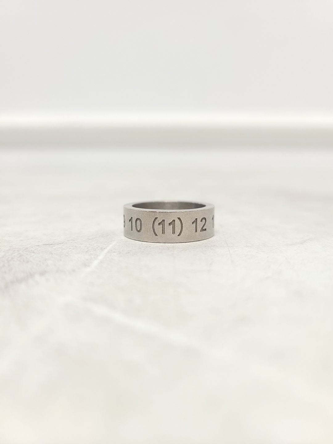 Maison Margiela Silver Numerical Numbering Ring 3 117412621