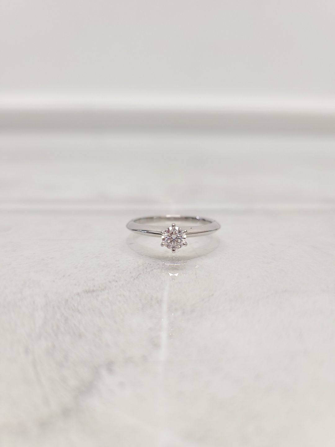 Tiffany & Co Tiffany Platinum Tiffany Setting Wedding Ring 0.28ct 77576559