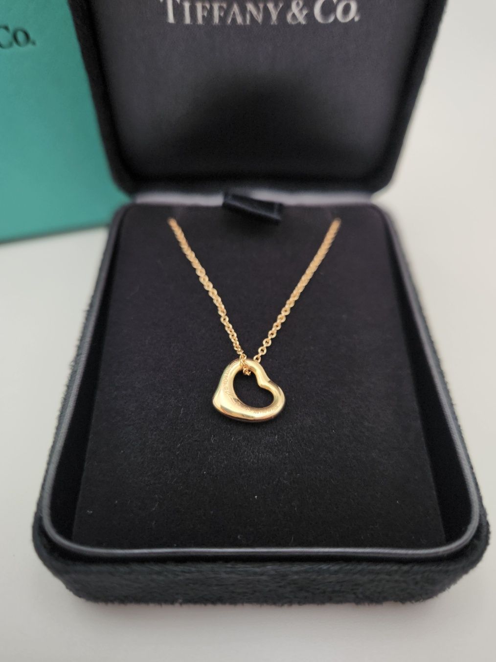 Tiffany & Co Tiffany Open Heart Diamond 3P Necklace A+ 123935526