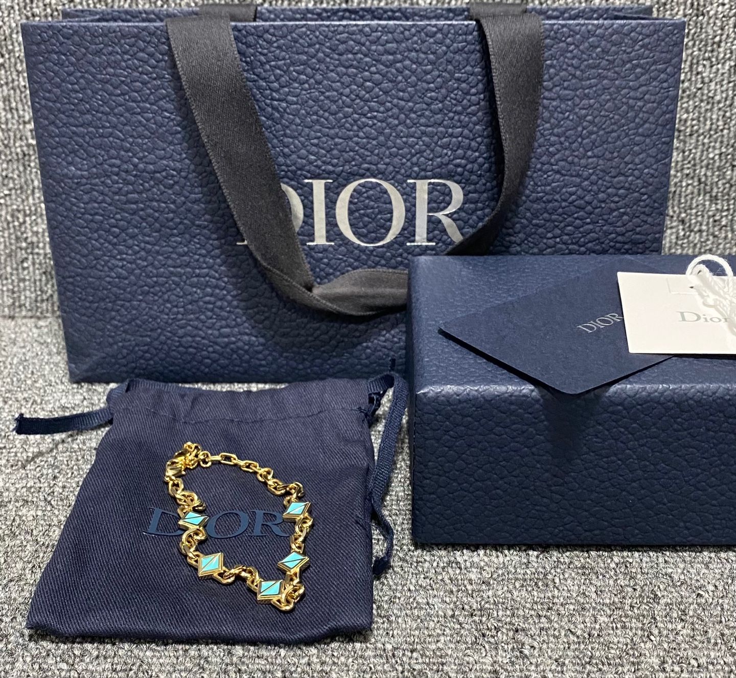 Dior CD Diamond Slim Chain Link Bracelet 86698698