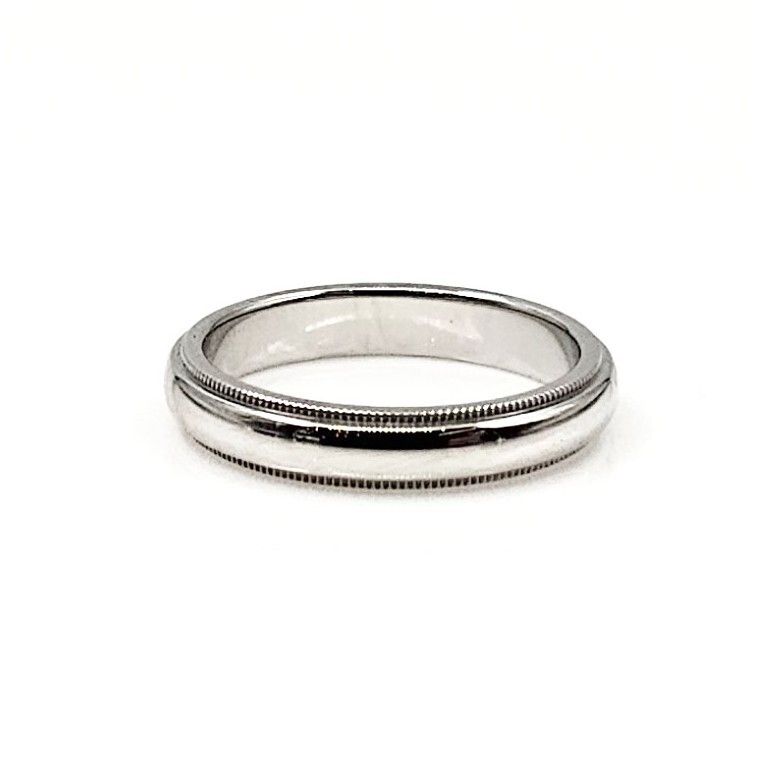 Tiffany & Co Tiffany Millgrain Band Ring PT 82423013 57675408