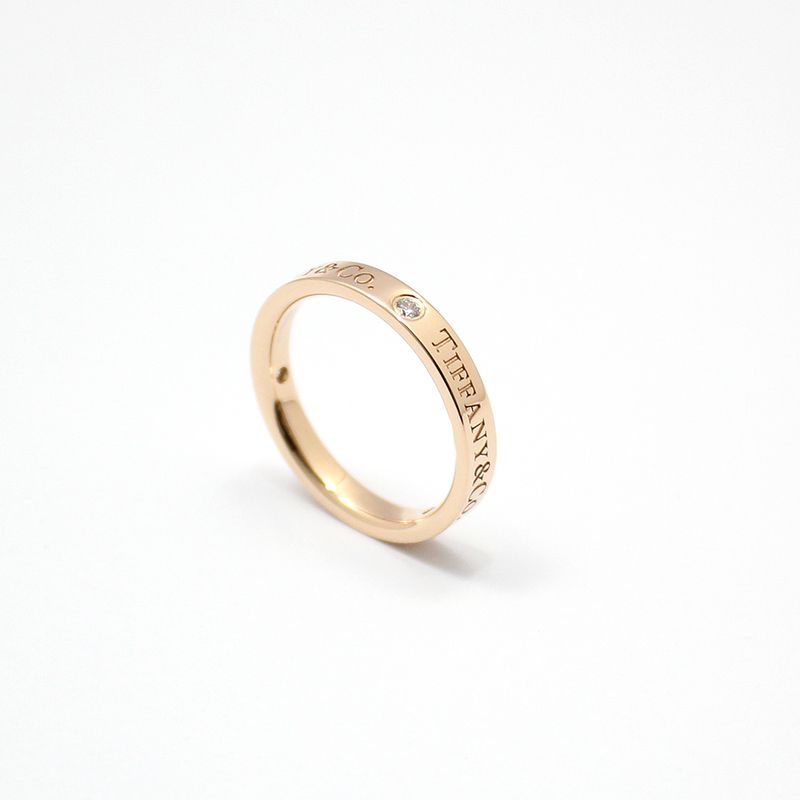 Tiffany & Co 18K Pink Rose Gold TCO 3P Diamond Band Ring 10 76594075