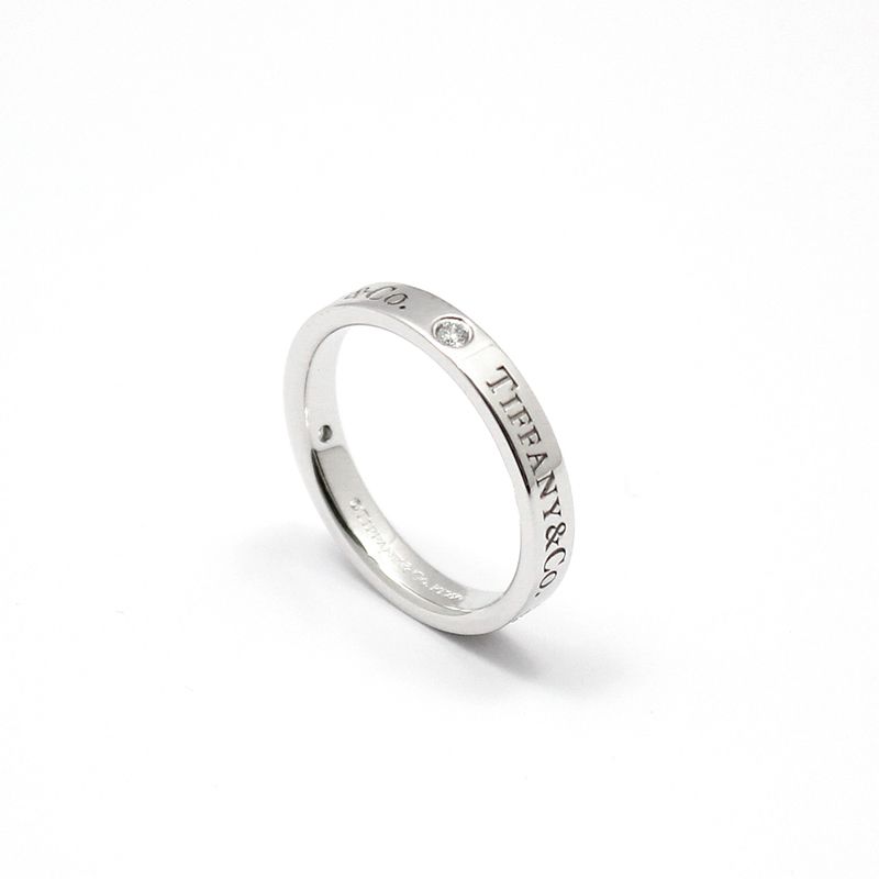 Tiffany & Co Platinum TCO 3P Diamond Band Ring 11.5 71618797
