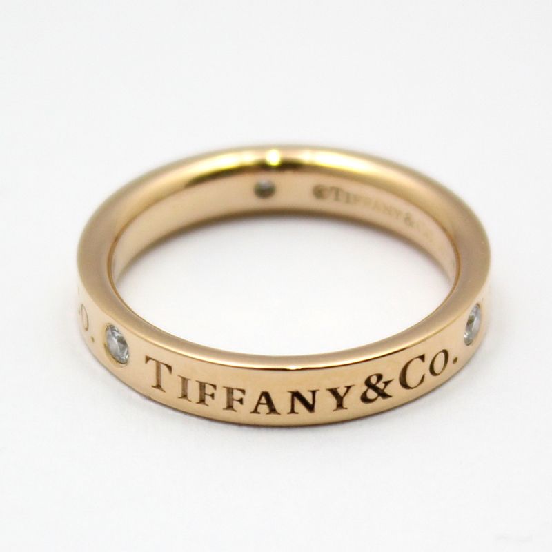 Tiffany & Co 18K Rose Gold TCO 3P Diamond Band Ring 6 51818012